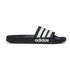 Ciabatte nere in gomma con strisce a contrasto Adidas Adilette Shower, Brand, SKU p422000199, Immagine 0